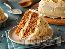 Морковена торта с бял шоколад и маскарпоне - снимка на рецептата